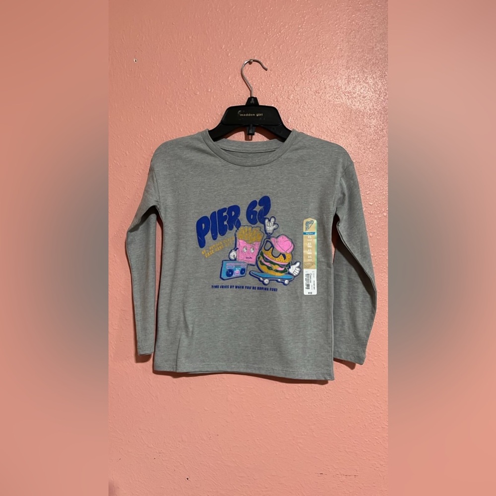 (Y) Thereabouts long sleeve grey shirt for boy